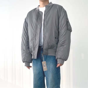 韩国代购东大门男装冬季宽松加厚保暖外套MA-1飞行员夹克棉衣棉服