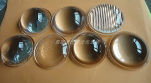 直径60至80mm 高硼硅光学玻璃灯罩diy照明led投光灯聚光平凸透镜