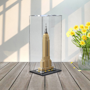 21046模型防尘罩亚克力展示盒适用乐高建筑系列帝国大厦收纳手办