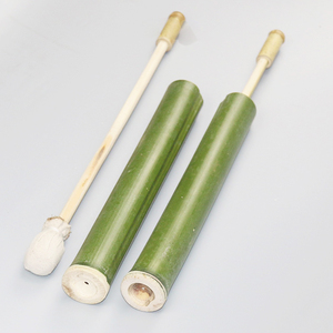 手工竹制水枪diy竹原料儿童礼物玩具小学教学材料戏水弹竹管水枪