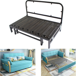 小户型多功能沙发五金折叠推拉沙发架排骨型伸缩三节抽拉沙发床架