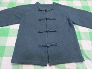 老衣服收藏80年代深绿色老毛衣中年女装外套道具服装2580 九成新