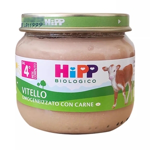 意大利版HIPP喜宝肉泥2段嫩牛肉泥营养菜肉泥进口辅食品宝宝80克