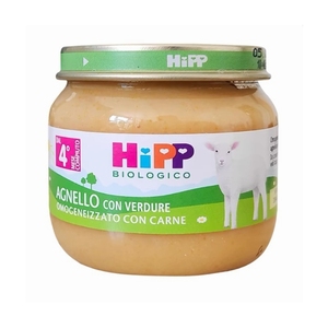 意大利版HIPP喜宝肉泥2段羊肉泥营养蔬菜肉泥进口辅食品宝宝80克