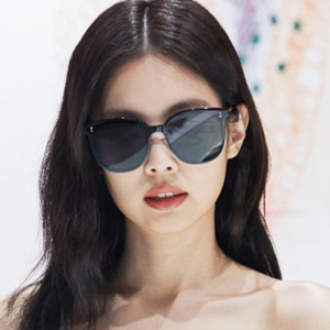 jennie同款墨镜女韩版潮洋气圆框眼镜网红款黑色太阳镜圆脸大脸潮