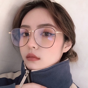 金丝框眼镜女斯文败类