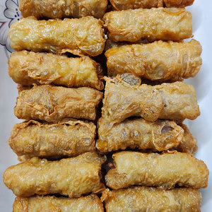 正宗五华客家特色腐竹皮纯猪肉腐皮卷500g省内三斤包邮