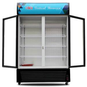 兴菱立式双门冷藏展示柜玻璃门冰箱商用冷柜士多店饮料冰柜760升