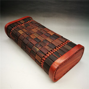 酸枝木实木夏季护颈椎枕成人护颈透气降压红木麻将片保健枕头睡枕