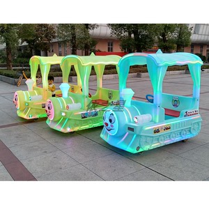 新款户外儿童电动碰碰车广场发光摆摊游乐车商场亲子双人游乐设备