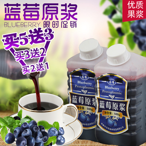 小兴安岭野生蓝莓果汁东北志有蓝莓原浆蓝莓汁浓缩鲜榨饮料500g