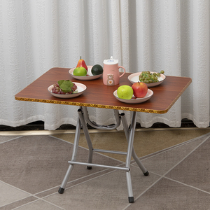 长方形折叠桌 餐桌 家用简易出租屋小桌子吃饭矮户外便携式长方桌