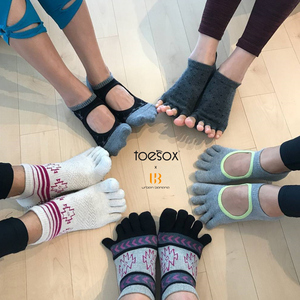 toesox-bellarina 专业瑜伽普拉提防滑袜 春夏室内五指袜子初学者