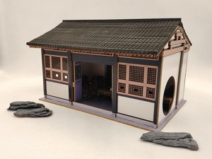 中国古建筑模型三味书屋清末民居建筑模型