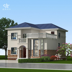 两层自建复式楼房新农村二层别墅图纸经济型大气新款建筑施工图纸