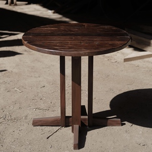 001人付款淘宝帕雅古木中岛乔治系列飞碟圆桌实木桌子大师设计侘寂风