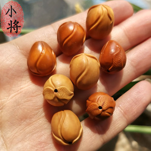 [小将核雕]手工雕刻橄榄核 猴的桃子 寿桃（单个价）