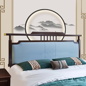 床头软包靠背中式