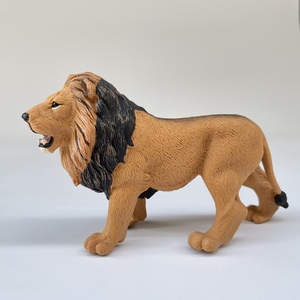 美国safari仿真动物模型野生雄狮公狮子王儿童玩具生日礼物摆件