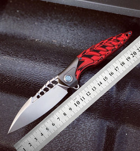 rikeknife雷神7折刀154cm户外野外生存刀车载edc随身小刀锋利刀具