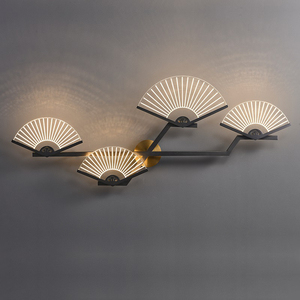 【宫羽】新中式壁灯扇形客厅卧室现代简约中国风中式别墅装饰墙灯