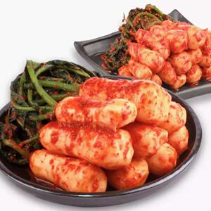 韩国小伙子萝卜泡菜延边朝鲜族酸爽清脆开胃下饭菜3袋1350克