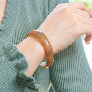 天然羊角手镯女正品时尚个性开口镯子活口凉血养生民族风饰品礼物