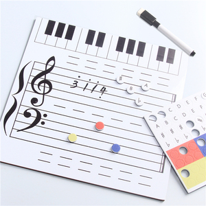 五线谱磁性板 乐理启蒙教学 可擦写手写板 音乐五线音符教具