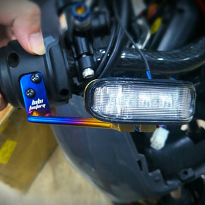 淘宝bibi工厂小牛n1s转向灯支架小牛改装烧钛316不锈钢cclv_8233