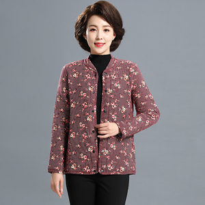 中老年人保暖小棉服女贴身内穿妈妈棉袄冬季短外套加肥加大奶奶装
