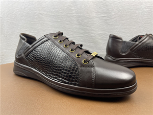 37/39/43#西班牙mister 压花鹿皮配牛皮 超轻耐磨xl底 休闲男鞋
