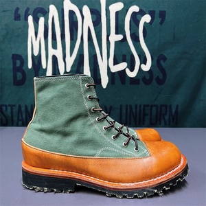 固特异美式复古真皮机车马丁帆布靴手工鞋工装短靴子男款伞兵靴潮