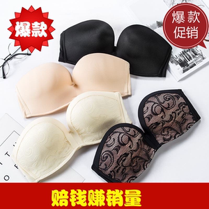 夏天没肩带的内衣薄款无肩带没有带子文胸聚拢防滑不掉露肩穿包邮