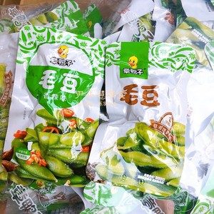 湖南特产章鸭子毛豆500g香辣味/黑鸭味/绝辣味蔬菜制品下酒菜包邮