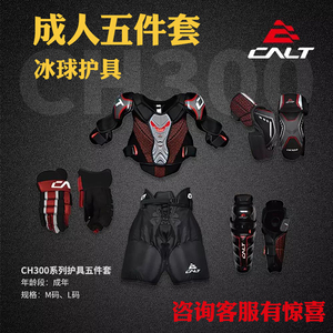 成人冰球护具五件套套装轮滑球曲棍球装备旱地冰球护胸手套防摔裤