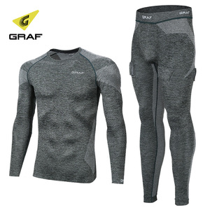 新款GRAF瑞士格拉芙冰球速干服套装成人儿童曲棍球速干衣裤带护裆