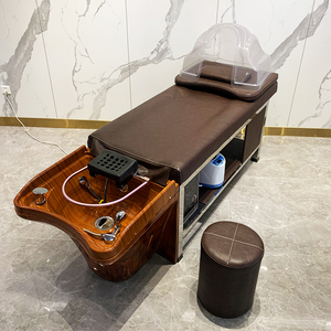 恒温水循环泰式头疗带熏蒸洗头床全躺按摩平躺美发理发店发廊专用