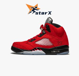 air jordan 5 aj5 黑红 愤怒的公牛 大红麂皮 2021复刻dd0587-600