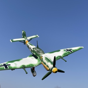 1:110德国ju87斯图卡俯冲轰炸机 合金飞机模型 军事航空模型收藏