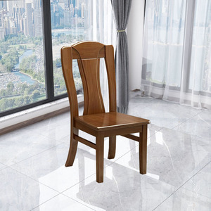 实木椅子家用靠背凳现代简约书桌椅中式饭店餐桌椅麻将椅榫卯餐椅