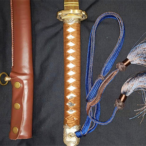 全手工收藏级98式日本居合铁鞘武士刃复刻指挥长款军刀二战未开刃