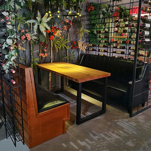 卡座沙发公社贰麻酒馆tao酒馆卡座茶几沙发组合工厂定制酒吧家具