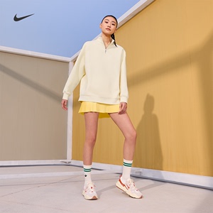 Nike耐克官方女子长袖上衣春季新款卫衣宽松针织休闲叠搭HF5175