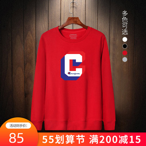 冠军兔子卫衣男秋冬款加绒加厚衣服冬季男装上衣潮牌大码纯棉打底