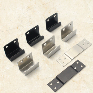 荣创不锈钢瓷砖挂钩加厚固定件展厅墙上配件挂扣u型墙砖卡扣托码