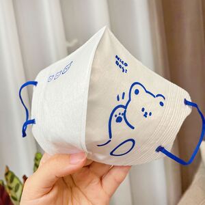 微笑口罩夏季一次性无纺布搞怪创意趣味防粉尘时尚高颜值可爱口罩