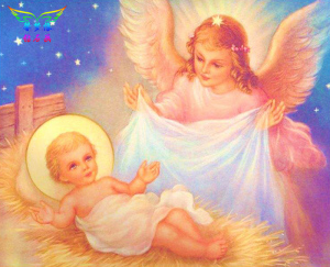 diy钻石画十字绣钻石绣基督耶稣宝宝守护天使圆钻方钻满钻贴钻画