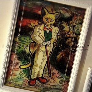 日本采购宫崎骏动漫侧耳倾听猫男爵 透明透光塑料拼图208片