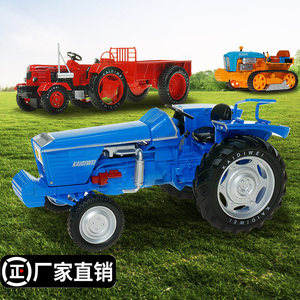 凯迪威合金手扶拖拉机轮式四轮模型履带农用车农场机械玩具摆件