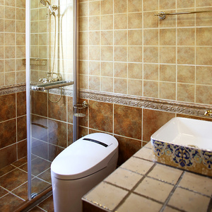 欧美复古瓷砖卫生间